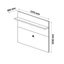 Ver imagem 5 de Painel 1.4 para Tv de até 55 Polegadas Topazio Offwhite - Rede Móveis