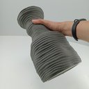 Ver imagem 4 de Vaso Decorativo Enfeite Planta Aparador Cerâmica 28x15x15cm Cinza