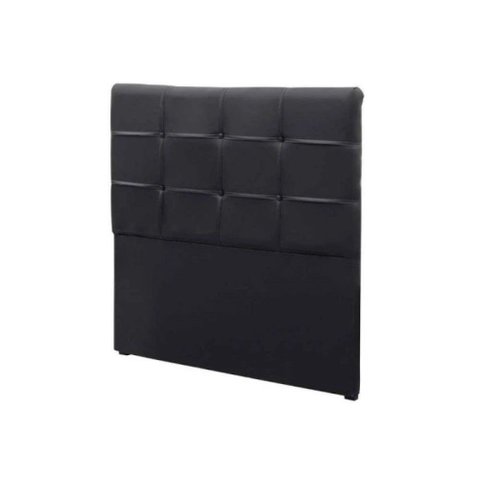 Cabeceira Box Shop Clean Solteiro 90cm Em Couro Sintético Preto