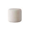 Ver imagem 7 de Kit Poltrona Orgânica Giratória Eloah + Puff Ello Bouclé Italiano Decoração Sala Luxo - Off-White