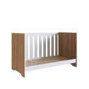 Ver imagem 5 de Berço Infantil Americano 3 em 1 com Colchão Vira Cama e Sofá Branco/Oak - Completa Móveis