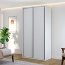 Ver imagem 1 de Guarda Roupa Casal Modulado 100% MDF 2 Portas de Correr 6 Gavetas Cabideiros e Prateleiras de 1,20m