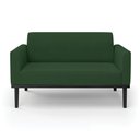 Ver imagem 6 de Poltrona Namoradeira Decorativa Isabella Pés Fixo em Madeira Preto Veludo Verde Esmeralda G19 - Gran