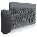 Ver imagem 1 de Kit Teclado e Mouse Bluetooth 5.2 Utra Fino Compatível Com Pc, iPad e Android Preto