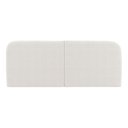 Ver imagem 6 de Cabeceira Painel Orgânico Cama Box King Size Aira 195cm Dobrável Bouclé Off White - Desk Design