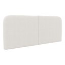 Ver imagem 2 de Cabeceira Painel Orgânico Cama Box King Size Aira 195cm Dobrável Bouclé Off White - Desk Design