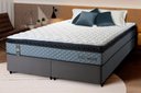 Ver imagem 1 de Conjunto Cama Box Espuma Chicago Cinza King 193x203x57