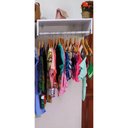 Ver imagem 2 de Arara de Parede Cabide Metal Closet Loja 1,10m Magia Móveis