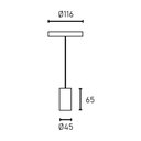 Ver imagem 3 de Lustre Pendente Blumenau Vintage Liso E27 Bivolt Preto