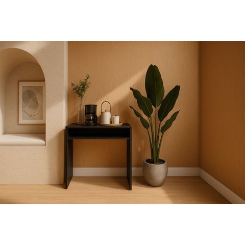 Cantinho do Café Mesa de Apoio Aparador Recepção Preto Cód.702