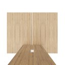 Ver imagem 5 de Mesa Escritório 2,70m 2 Cx de Tomada e Painel de Tv Duplo F5 Cor:macadâmia com Branco