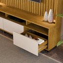 Ver imagem 4 de Home Tv Ripado Absoluto 60 Polegadas 190x190cm 8 Rodizios Naturale/off White