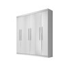 Guarda-Roupa Roupeiro Espanha Móveis Rufato 6 Portas e 2 Gavetas - Branco Móveis Rufato - 1