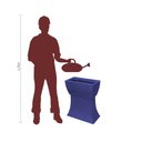 Ver mais imagens de Vaso Planta 50x25 Jardineira Floreira Suporte Polietileno BGPLASTICOS V550S AZUL ESCURO 013