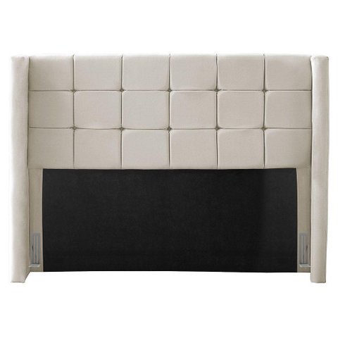 Cabeceira Cama Box Casal Queen Size Gioconda 160cm com Frame Linho Bege - Desk Design