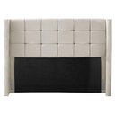 Ver imagem 1 de Cabeceira Cama Box Casal Queen Size Gioconda 160cm com Frame Linho Bege - Desk Design