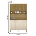 Ver imagem 4 de Cozinha C/ Portas e Gavetas Style Freijó / Vanilla / Ripado