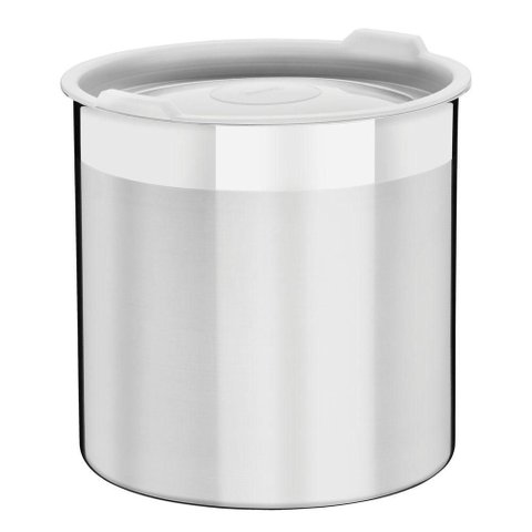 Pote Tramontina Cucina em Aço Inox para Mantimentos com Tampa Plastica 18,5 cm 5,2 L