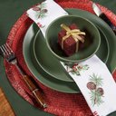 Ver imagem 2 de Kit 6 Pçs Jogo Americano Redondo Meissa Vermelho 38cm