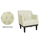 Ver imagem 6 de Poltrona Decorativa Clássica Base em Madeira Suede Azul Royal