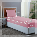 Ver imagem 3 de Roupa de Cama Solteiro 400 Fios 2 Peças Hotel Pousada Macio Acetinado:rose