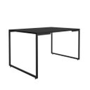 Ver imagem 1 de Mesa de Jantar 04 Lugares Porto 135 Cm Preto Base Metálica Industrial Preto - D’Rossi