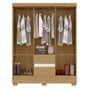 Ver imagem 3 de Guarda Roupa Casal Coimbra 2005138 com Cômoda 5 Gavetas 2014140 e Armário Multiuso Florença 2000199