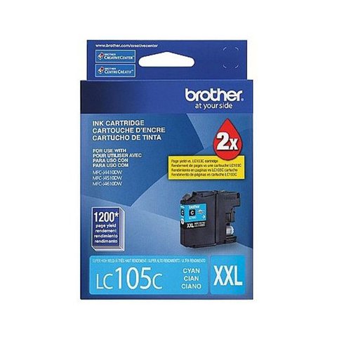 Cartucho de Tinta Brother Lc105 Lc105c Lc105 Azul Mfc-j4510dw Mfc-j4610dw Mfc-j4410dw Original 12ml