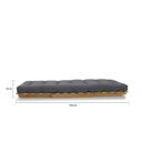Ver imagem 3 de Sofá-cama Futon Slim S 01 Lugar Cor Cinza FUTON BRASIL