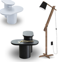 Ver imagem 1 de Jogo Mesa de Centro Domino em Ébano Modelar Art