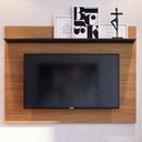 Ver imagem 1 de Painel para Tv até 55 Polegadas San Noce Milano/preto Fosco - Pnr Móveis
