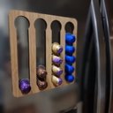Ver imagem 2 de Suporte Vazado De Parede Em Mdf Nespresso Marrom Make Laser SVN