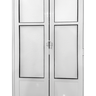Porta Camarão Lambril com Vidro Aluminio Branco Linha 25 - 210x70 Esquerda - 2