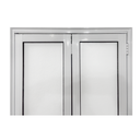 Ver imagem 4 de Porta Camarão Lambril com Vidro Aluminio Branco Linha 25 - 210x70 Esquerda