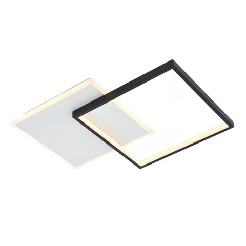 Lustre Plafon Moderno 44w Led Talita Preto 3000k 30cm Bivolt P-9959