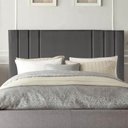 Ver imagem 2 de Cabeceira Cama Box Solteiro King Estofada Grécia 100 Cm Suede:cinza Escuro