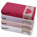 Ver imagem 2 de Kit C/ 4 - Toalhas de Banho Jacquard - Felpuda - Love - 100% Algodão - Buettner