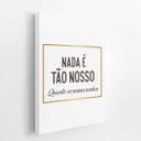 Ver imagem 2 de Nossos Sonhos Frase Decorativo Arte Quadro Canvas 60x40cm