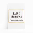 Ver imagem 1 de Nossos Sonhos Frase Decorativo Arte Quadro Canvas 60x40cm