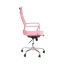 Ver imagem 7 de Cadeira de Escritório Esteirinha Giratória Ergonômica Alta - Rosa - 2
