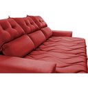 Ver imagem 4 de Conjunto de Sofá 3 e 2 Lugares Retrátil e Reclinável 2.00x1.50m Cama Inbox Smal Suede Vermelho