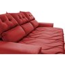 Conjunto de Sofá 3 e 2 Lugares Retrátil e Reclinável 2.00x1.50m Cama Inbox Smal Suede Vermelho - 4