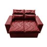 Conjunto de Sofá 3 e 2 Lugares Retrátil e Reclinável 2.00x1.50m Cama Inbox Smal Suede Vermelho - 5