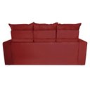 Ver imagem 6 de Conjunto de Sofá 3 e 2 Lugares Retrátil e Reclinável 2.00x1.50m Cama Inbox Smal Suede Vermelho