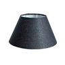 Cúpula Clássica de Abajur Luminária 27x17x43cm Tecido Algodão Soquete Nacional Ref 23 Preta - 2