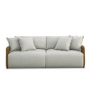 Ver imagem 7 de Sofá Cama Sala de Estar Bipartido Elétrico 250cm Retrátil com Almofadas Caixa Zero Dalton Veludo Beg