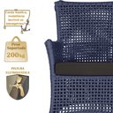 Ver imagem 4 de 2 Sofá Área e Mesa Igapó Alumínio Pintura Marrom Corda Náutica Estofado Impermeável Almofada 9 Trama