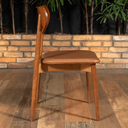 Ver imagem 6 de Cadeira Odara em Courissimo Caramelo com Encosto Laminado