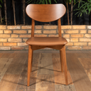 Ver imagem 5 de Cadeira Odara em Courissimo Caramelo com Encosto Laminado