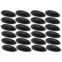 Ver imagem 1 de Conjunto 24 Puxadores para Móveis Preto Fosco 332 Aniela Concha Armários Gavetas